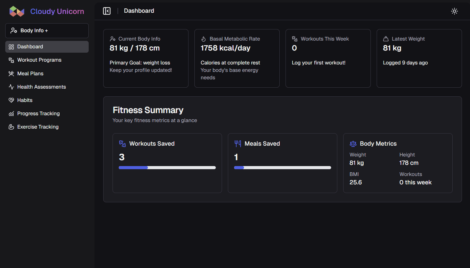 Cloudy Unicorn - AI Health